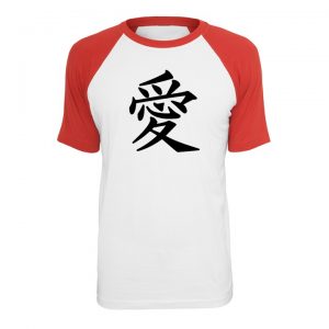 Camisa AMOR Ideograma Japonês (camiseta letra japonesa)