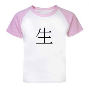 Camisa VIDA Ideograma Japonês (letra japonesa)