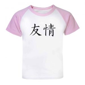Camisa AMIZADE Ideograma Japonês (camiseta letra japonesa)