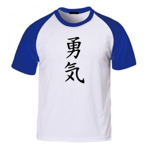 Camisa CORAGEM Ideograma Japonês (camiseta letra japonesa)