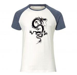 Camisa Raglan Dragão Irado (opção manga longa ou curta)
