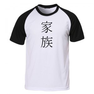 Camisa FAMÍLIA Ideograma Japonês (letra japonesa)