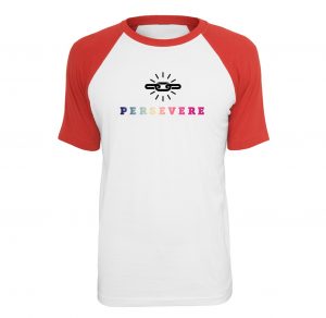 Camisa Raglan Persevere (coleção camisas motivacionais)