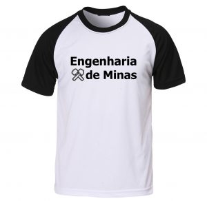 Camisa Raglan Engenharia de Minas 2 (opção manga longa ou curta)